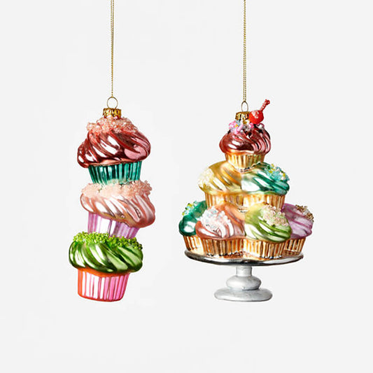Cupcake Ornament 6"