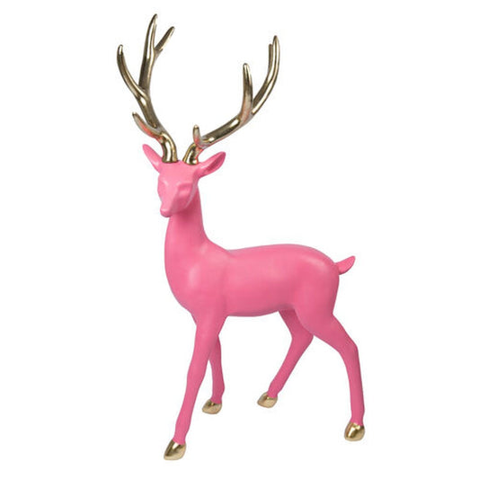 December Diamonds Pink Christmas Pink Standing Deer