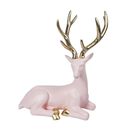 December Diamonds Pink Christmas Light Pink Sitting Deer