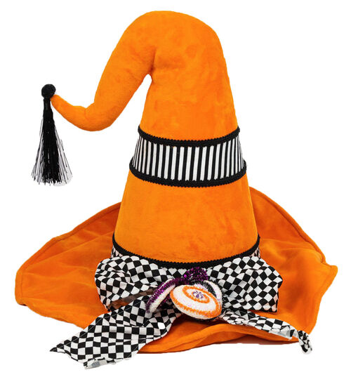 19in Orange Witch Hat