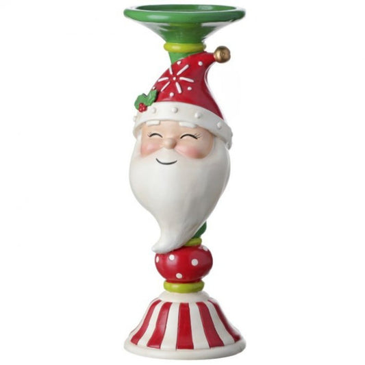 Regency International 12"Resin Candy Santa Candle Stand
