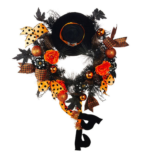 Raz Imports Halloween Party 33" Witch Wreath