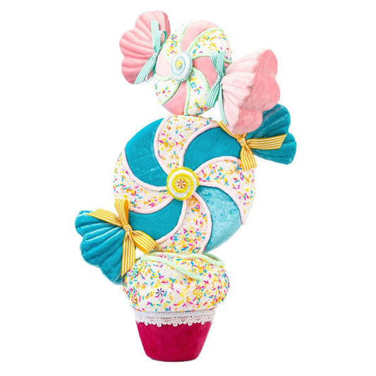 December Diamonds Candy Land 26" Candy Wrapper Cupcake Tree
