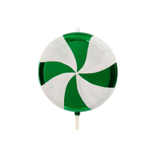Green Swirl Plastic Candy Lollipop - 40 Inch