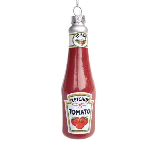 Ketchup Condiment Ornament 5"