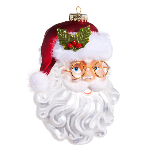 Raz Imports 2023 Jingle & Cocoa 6.5" Santa With Glasses Ornament