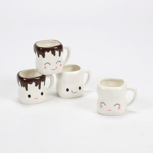 Marshmallow Mugs w/ Handles (Set of 4)
